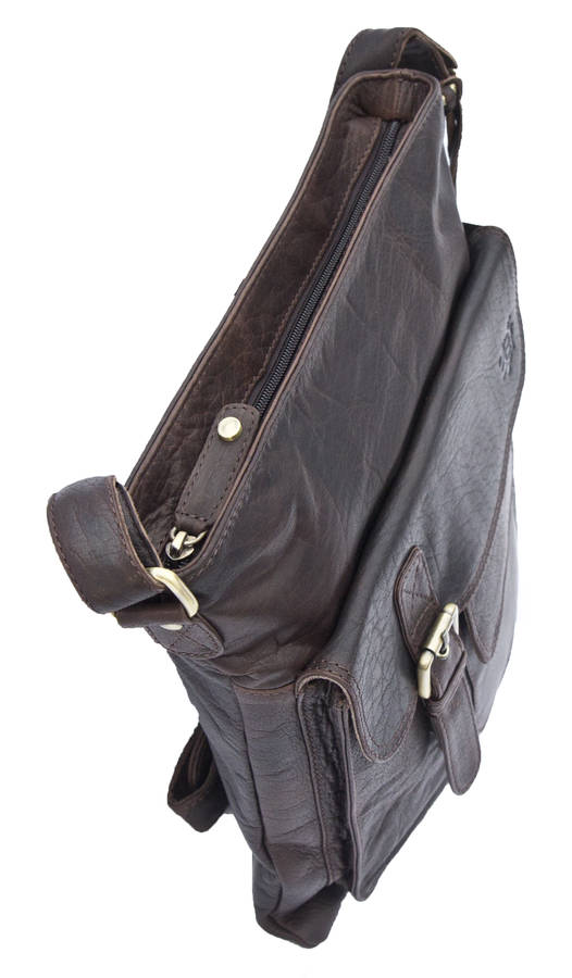 men's leather crossbody bag by twenty8 leather