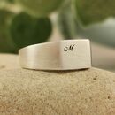 Personalised Initials Men S Silver Signet Ring By Scarlett Off The Map