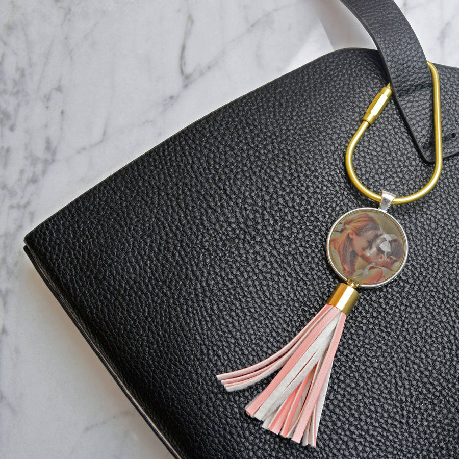 personalised photo bag charm/ keyring by mw studio