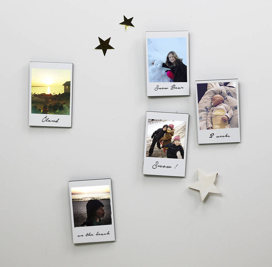set of three polaroid style fridge by minna's room