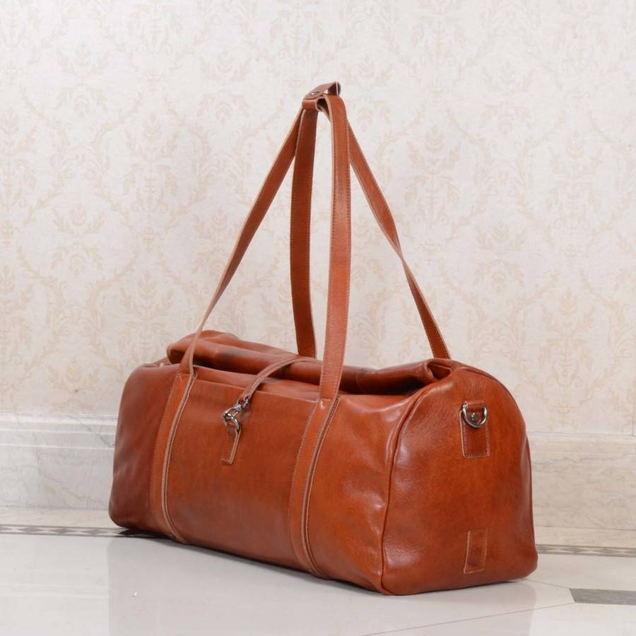 eazo extendable leather holdall bag gift for her by eazo