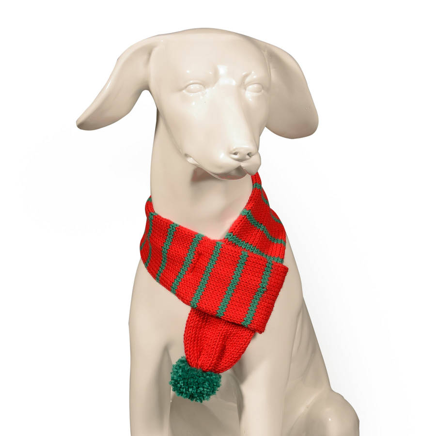 knitted dog scarf by baker & bray