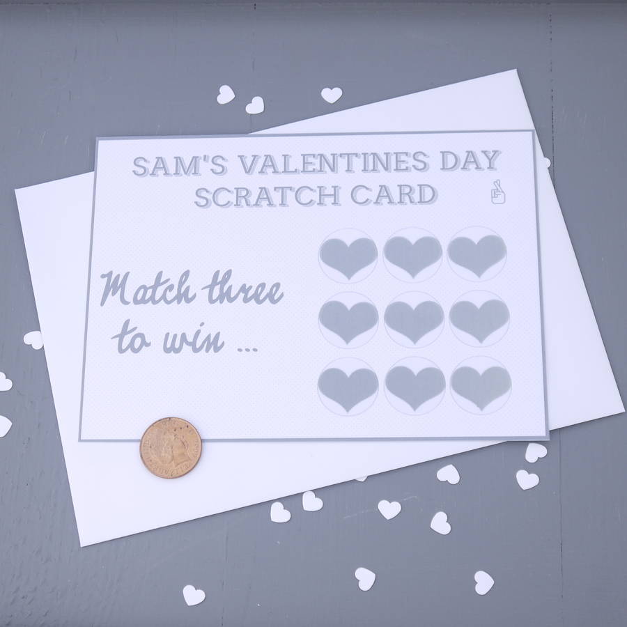 valentine's day scratch card by daisyley designs