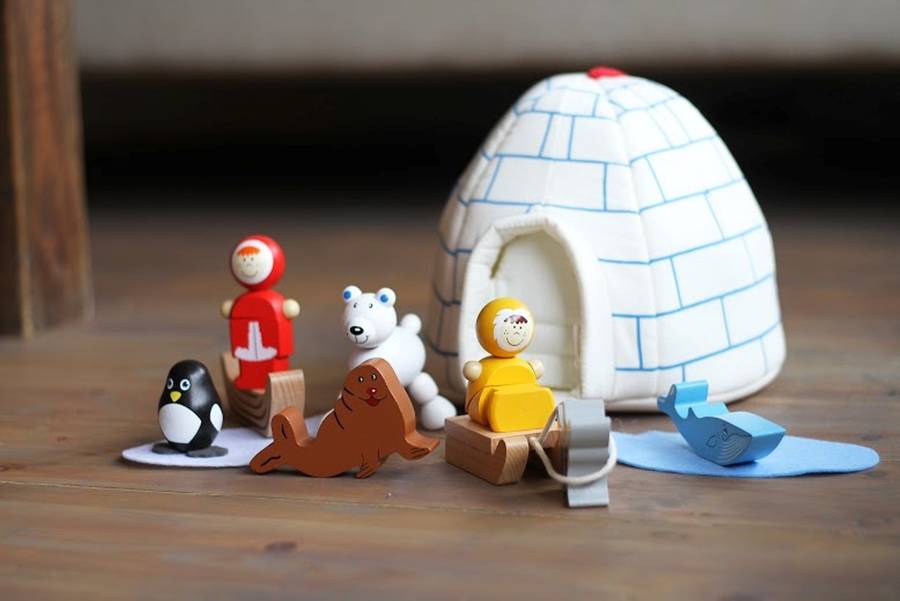 igloo wooden playset by loula and deer | notonthehighstreet.com