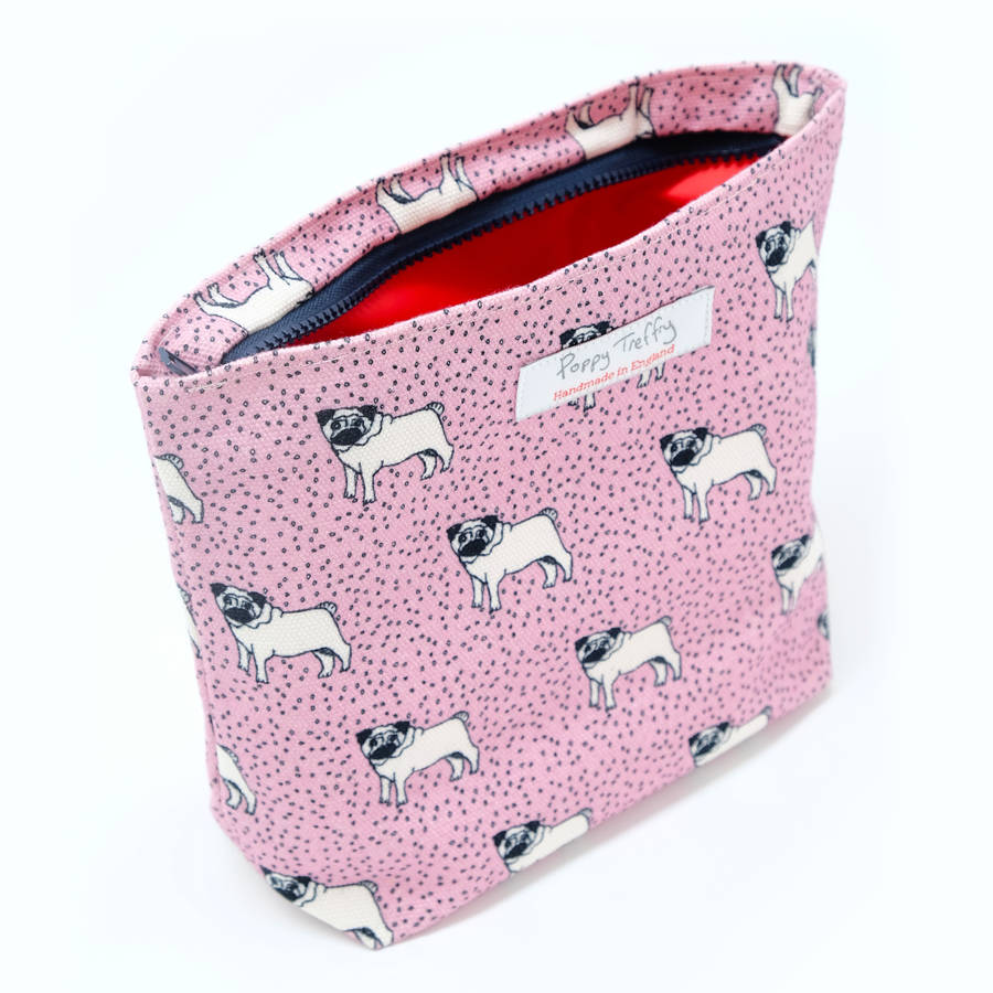 pug makeup pug large makeup bag by poppy treffry notonthehighstreet pug makeup pug large makeup bag by poppy treffry notonthehighstreet
