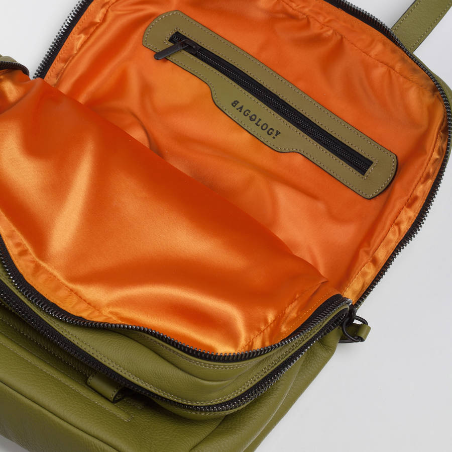 leather two in one unisex backpack bag by bagology