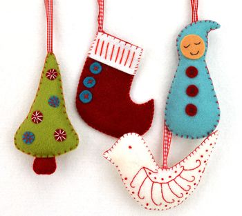 christmas decorations craft kit by corinne lapierre