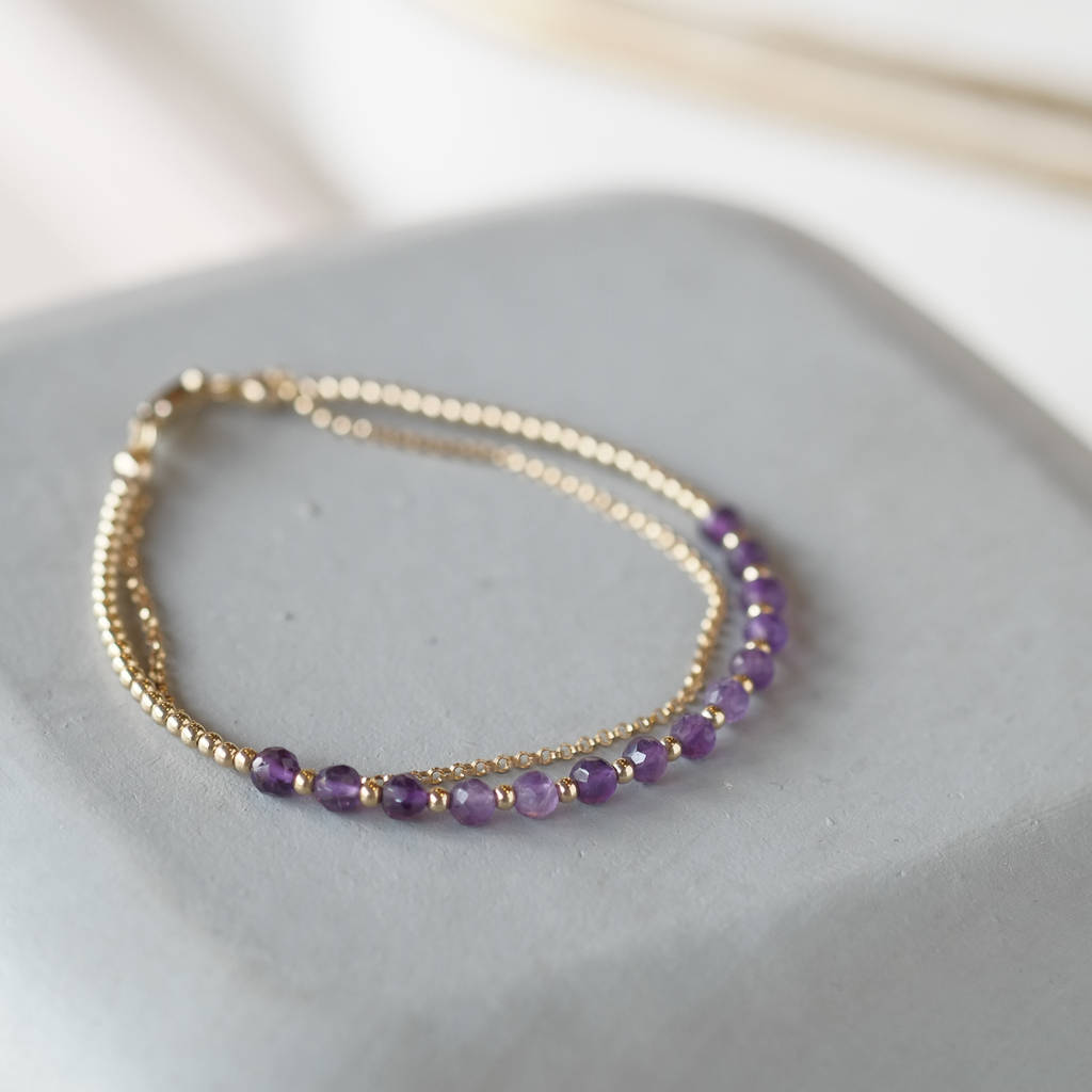 meaningful gemstone friendship bracelets by sugar mango
