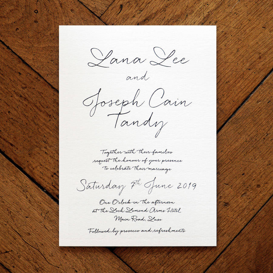 love letter wedding invitation set and save the date by feel good