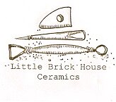 Little brick house ceramics glaze sample logo