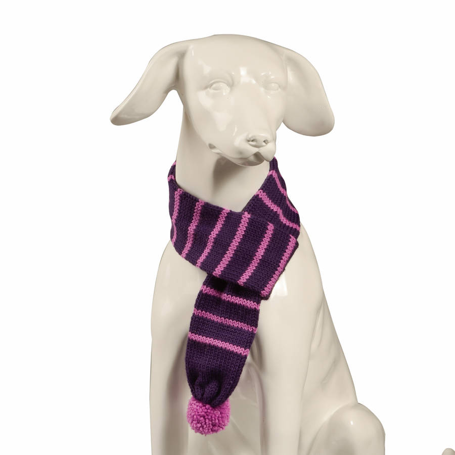 knitted dog scarf by baker & bray