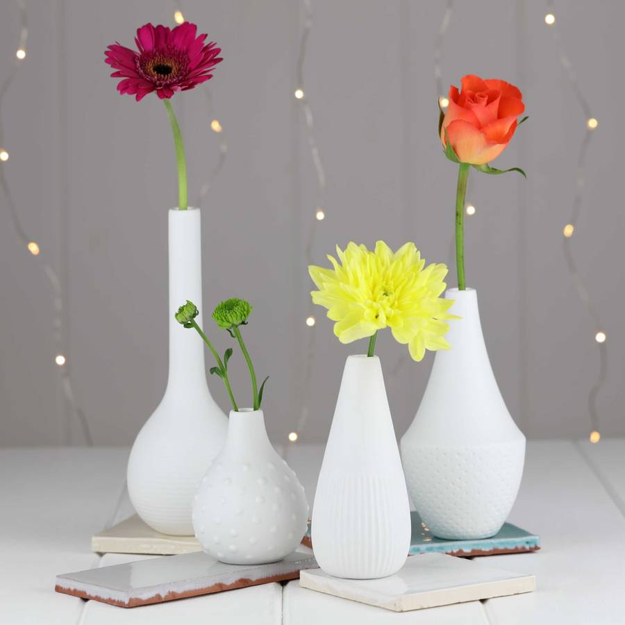 porcelain engraved flower vases by nest