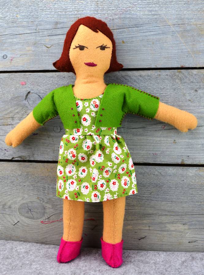 rag doll felt craft kit by corinne lapierre