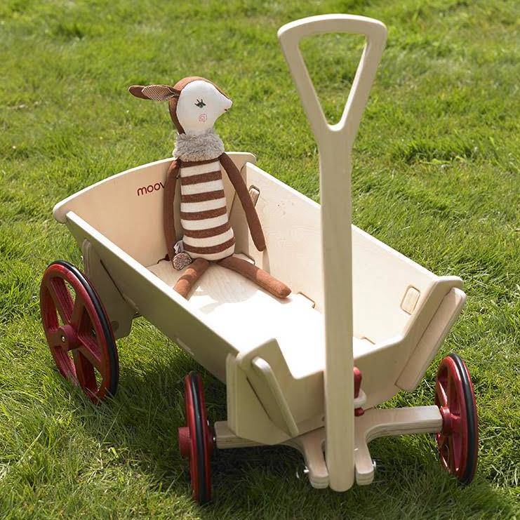 wooden cart pull along toy by alphabet baby & child