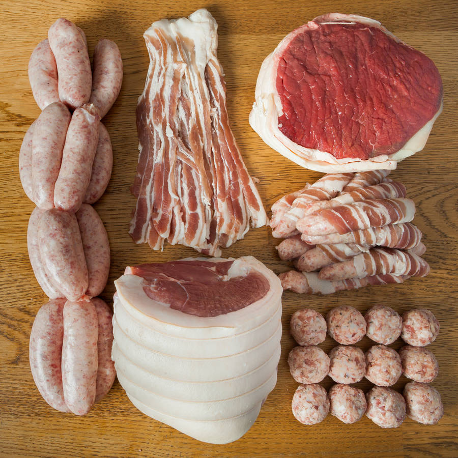 family meat hamper by todenham manor farm