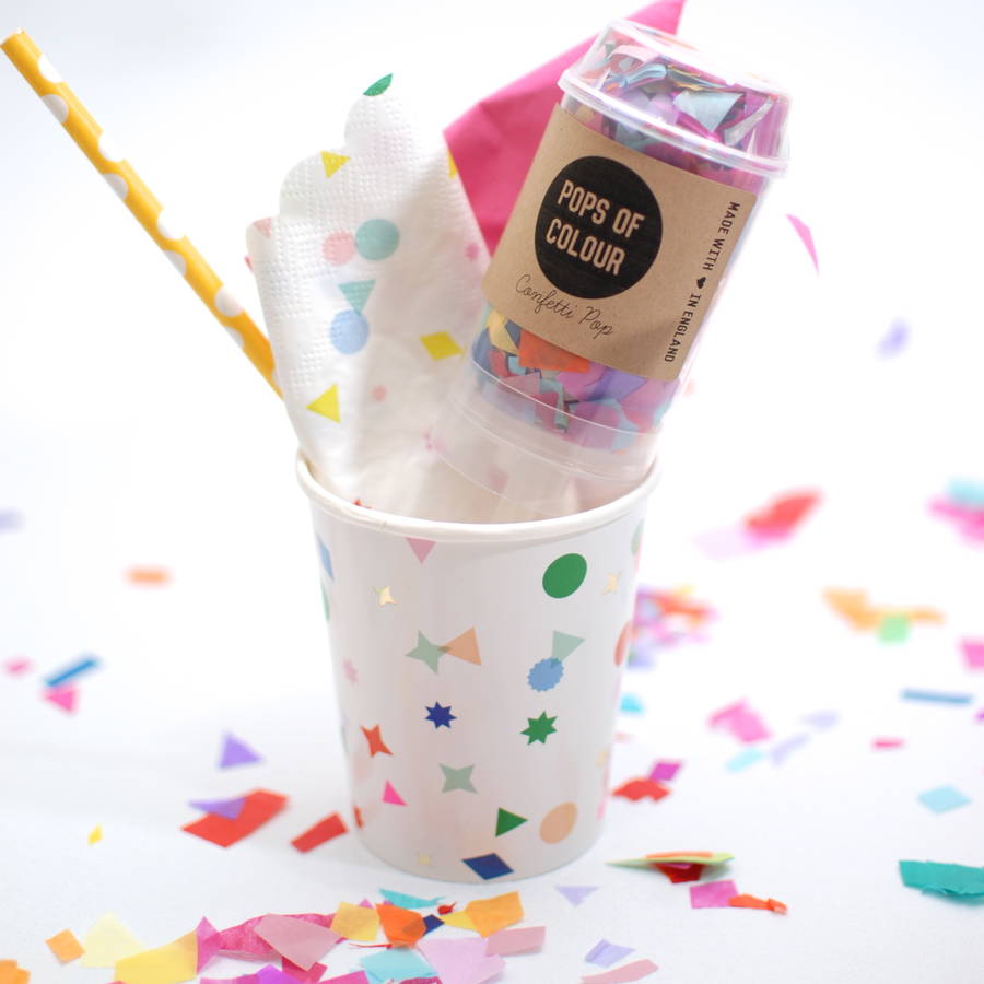 confetti pop by pops of colour | notonthehighstreet.com