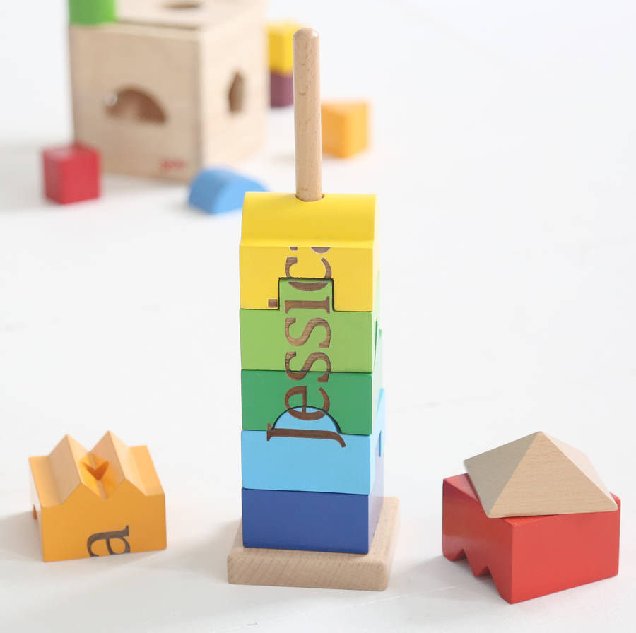 personalised stacking tower by my 1st years