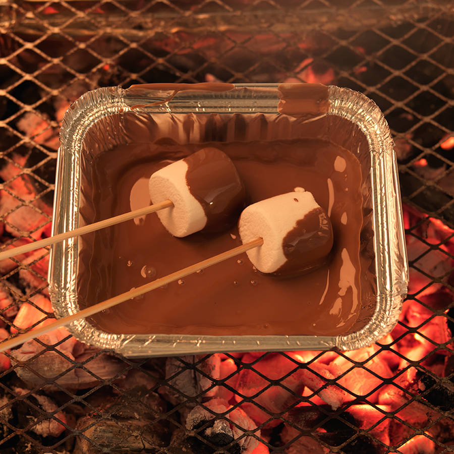 chocolate and marshmallow campfire kit by choc on choc