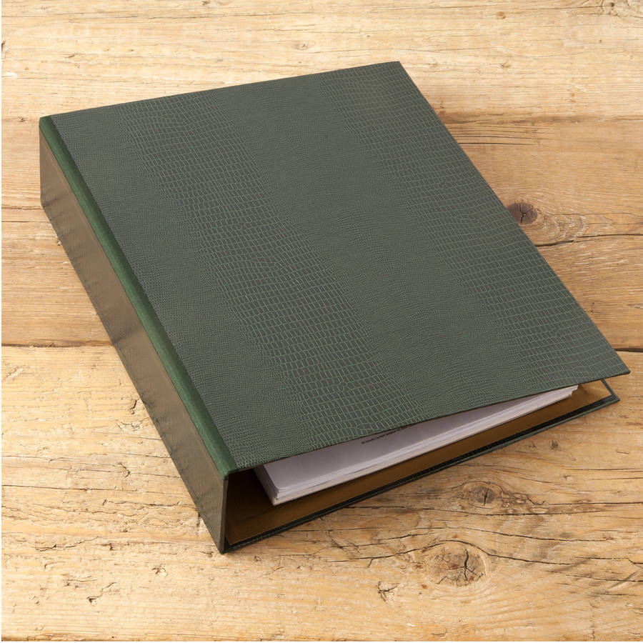 personalised lever arch file by harris & jones