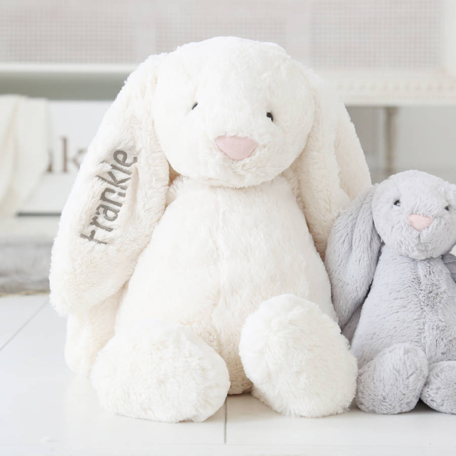 personalised bashful bunny