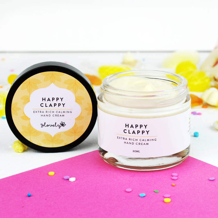 'happy clappy' extra rich hand cream by lovely