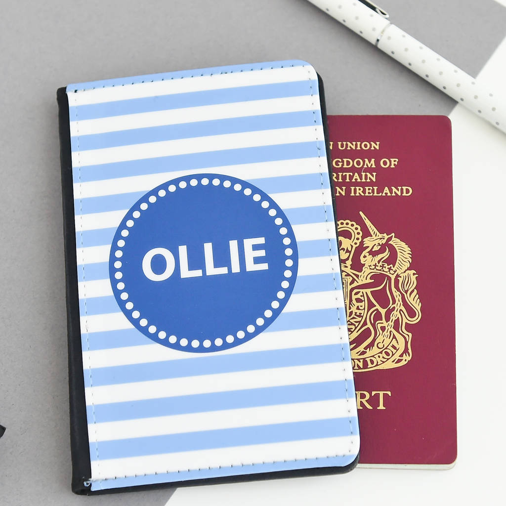 children's personalised passport holder by koko blossom