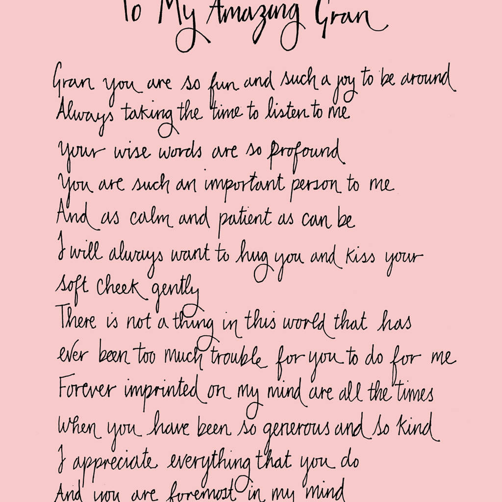 Funny grandma poems image