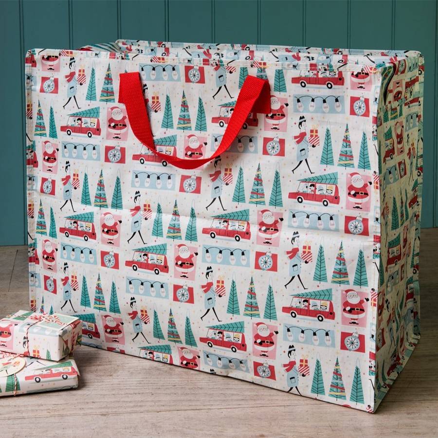 christmas recycled jumbo storage bag by berylune
