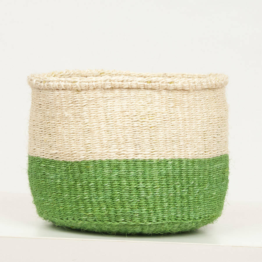 olive colour block baskets by the basket room