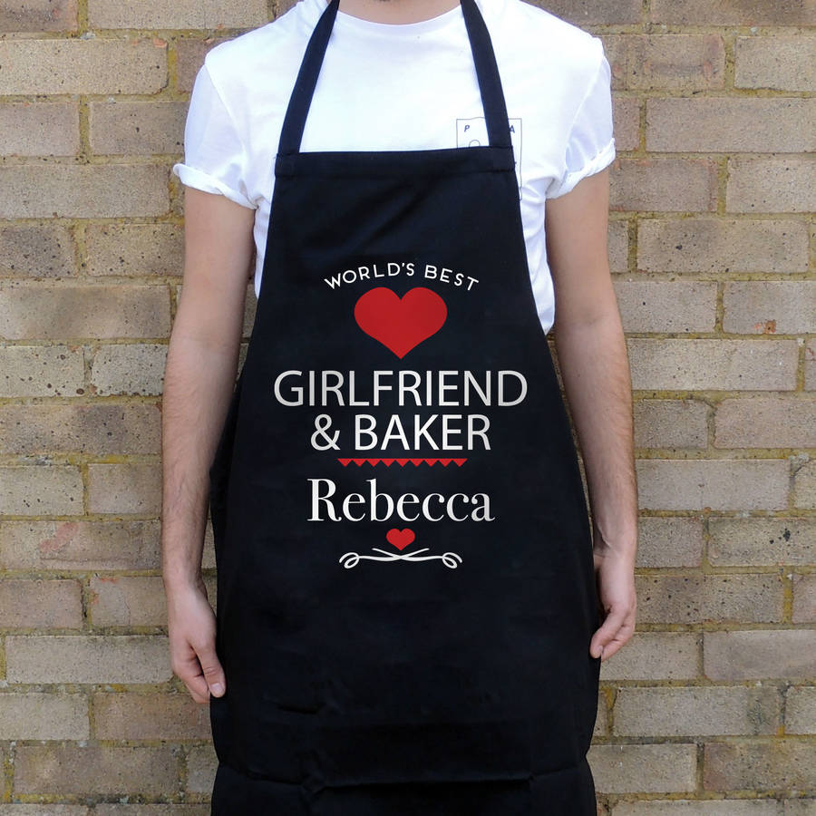 personalised valentine's day aprons by able labels