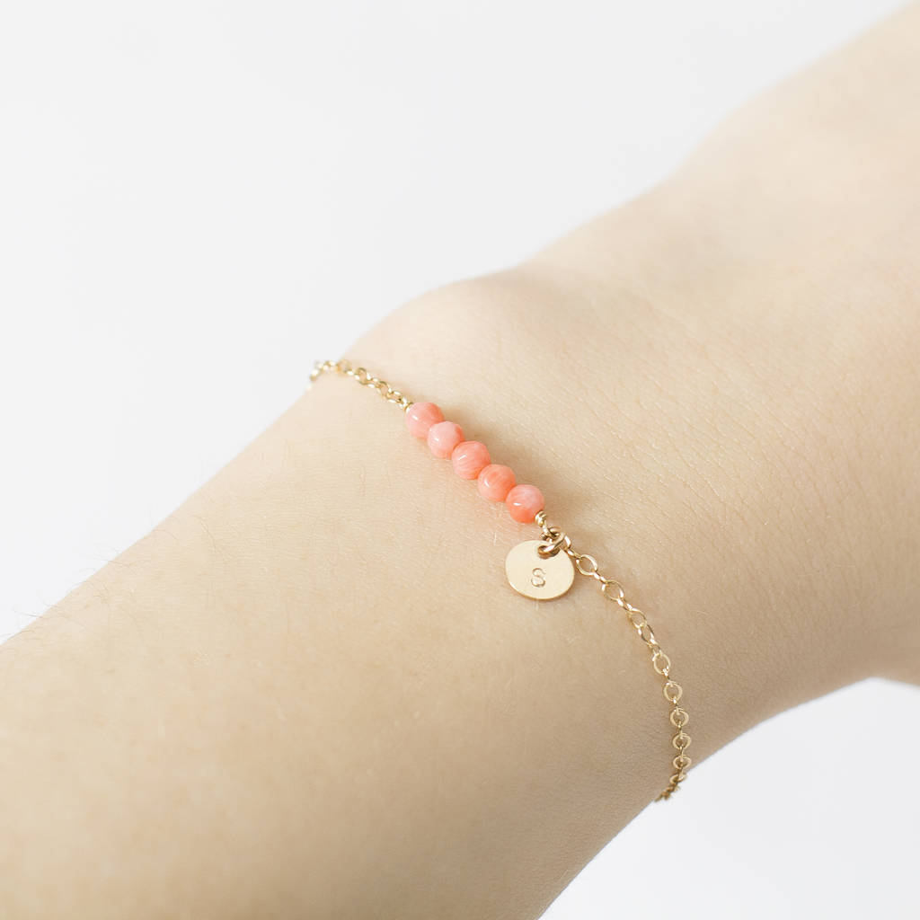 personalised bridesmaid bracelet by jewellery