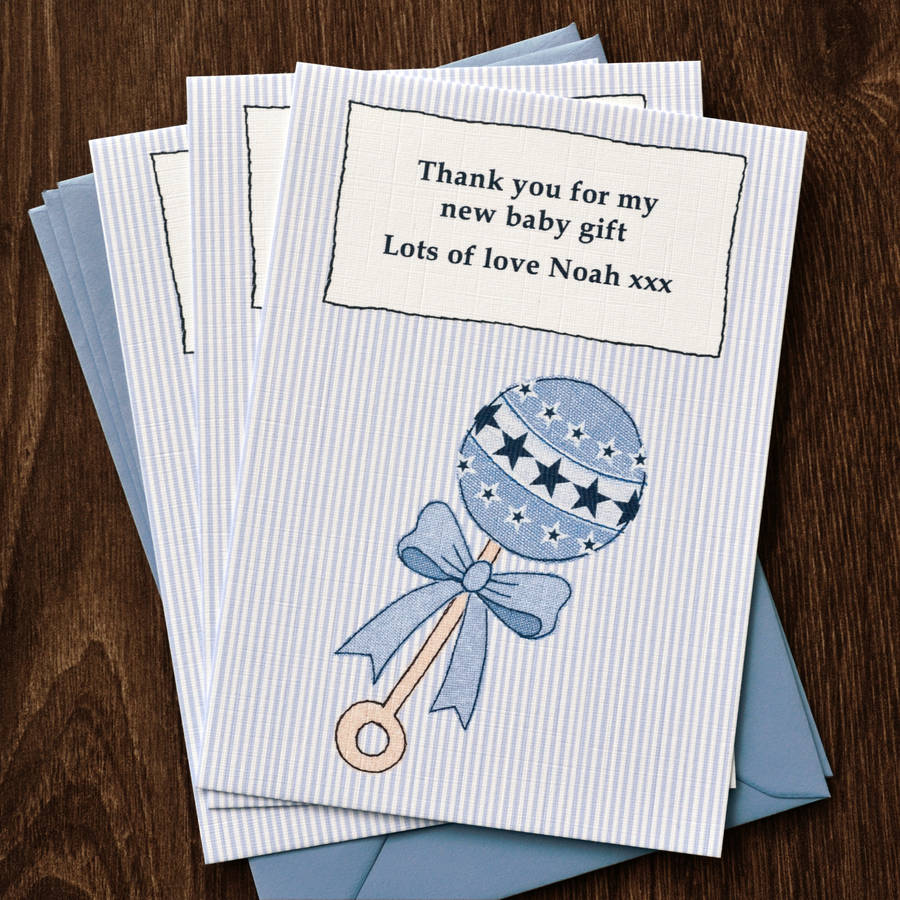 boys baby thank you cards by jenny arnott cards & gifts