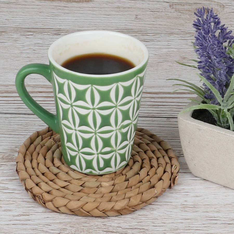 set of 12 spring green espresso cups by dibor