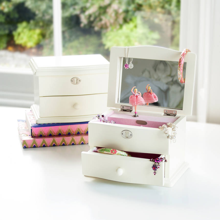 ballerina wooden musical jewellery box by jodie byrne