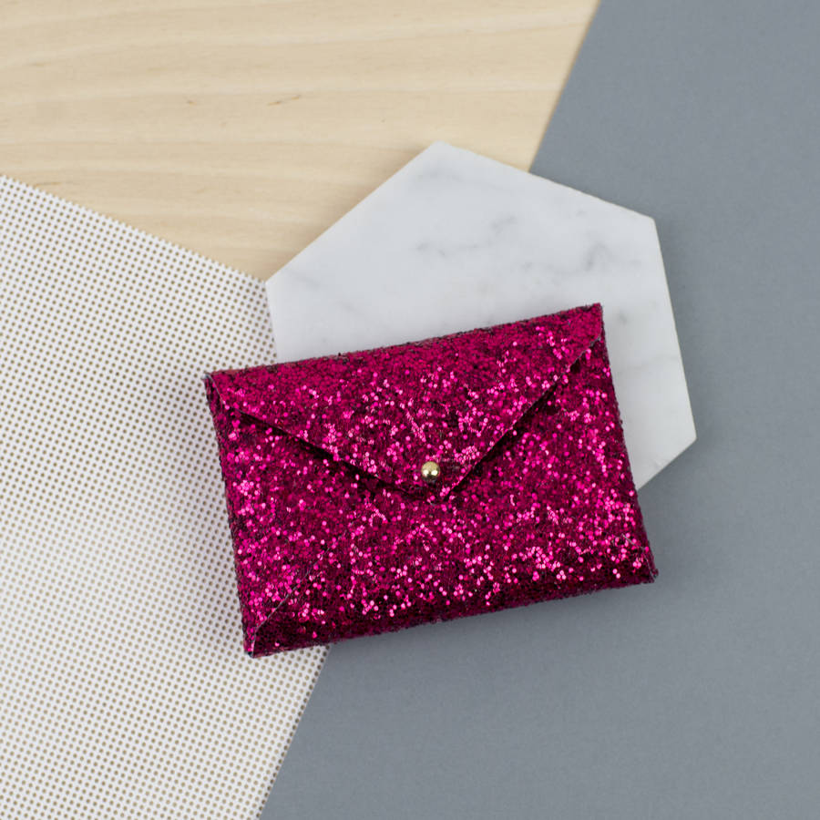 glitter card holder by duck & duffel
