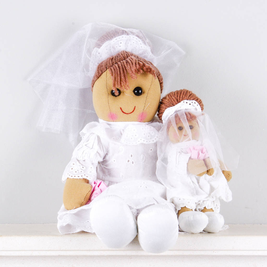 Bride And Bridesmaid Rag Dolls By Little Ella James