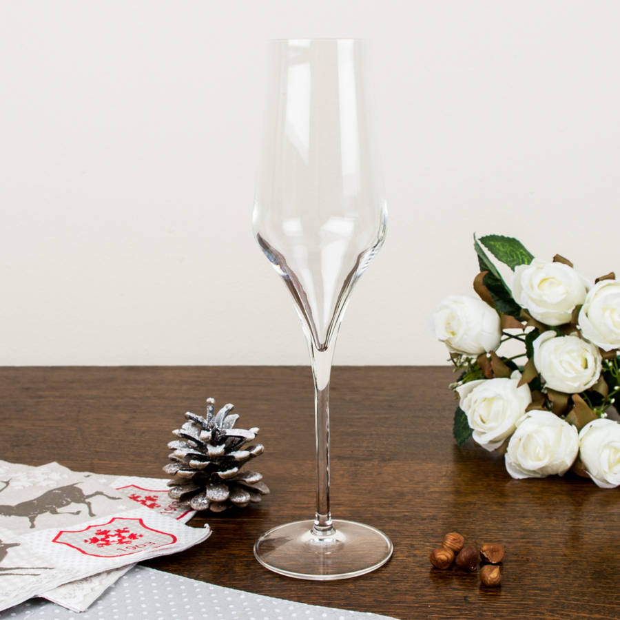 wine connoisseur’s elegant champagne flute by dibor