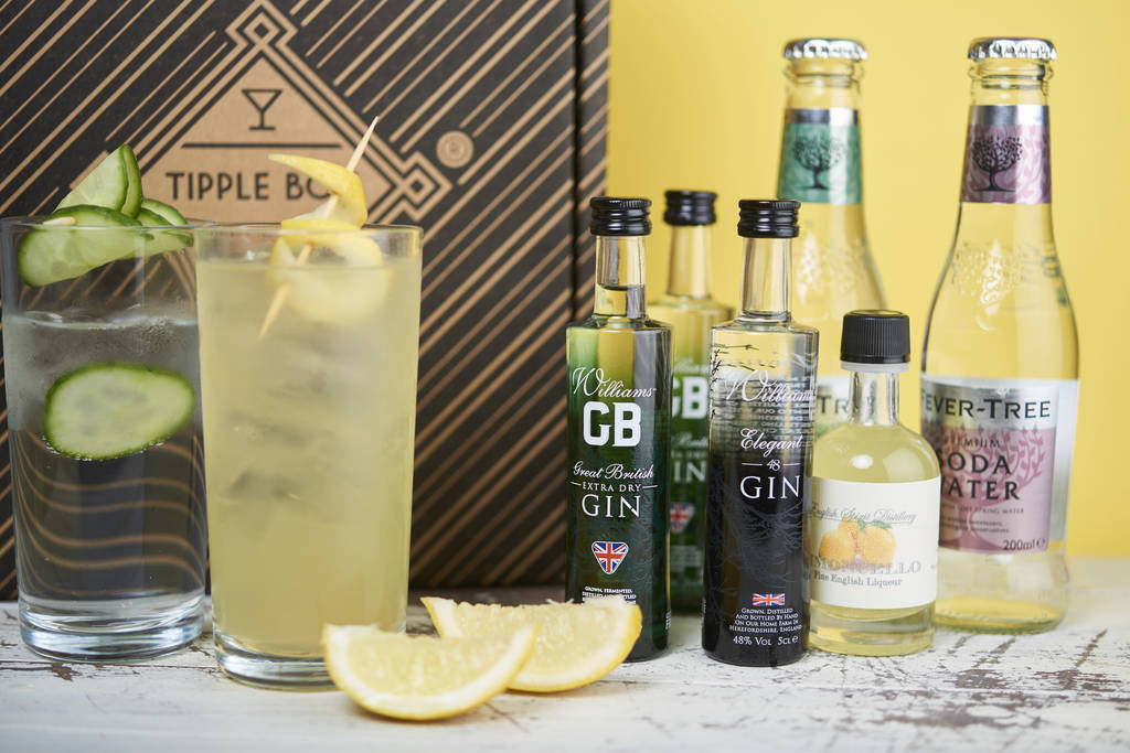gin cocktail kit by tipple box