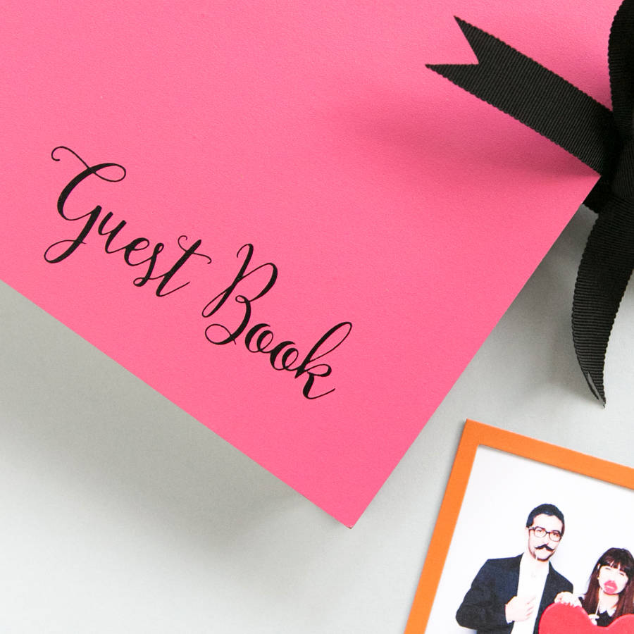 personalised photo booth guest book by begolden