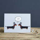 Dachshund Gay Wedding Civil Partnership Card By Sweet William Designs