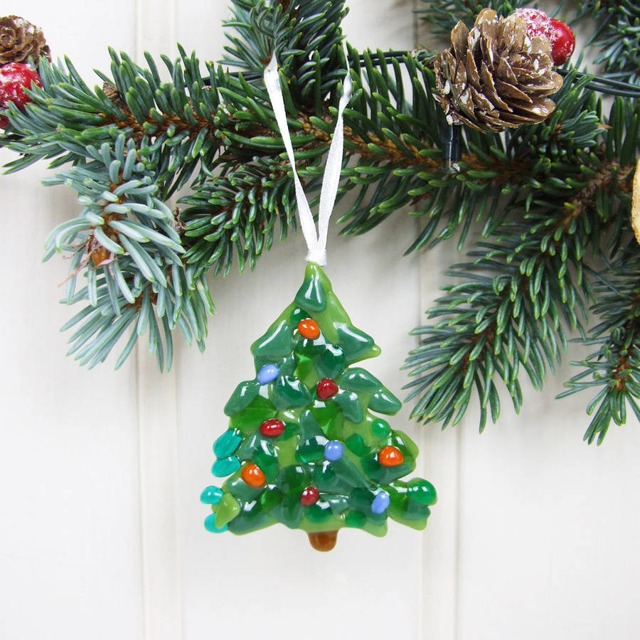 handmade glass christmas tree decoration by jessica irena handmade glass christmas tree decoration by jessica irena