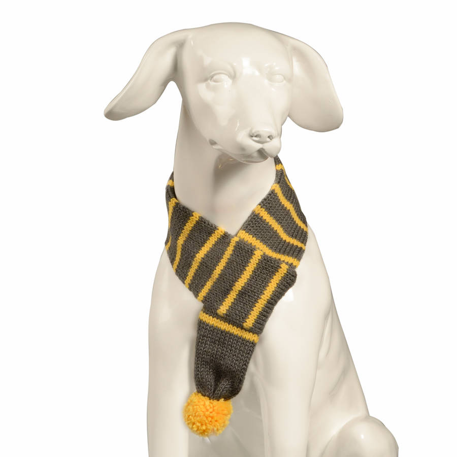 knitted dog scarf by baker & bray