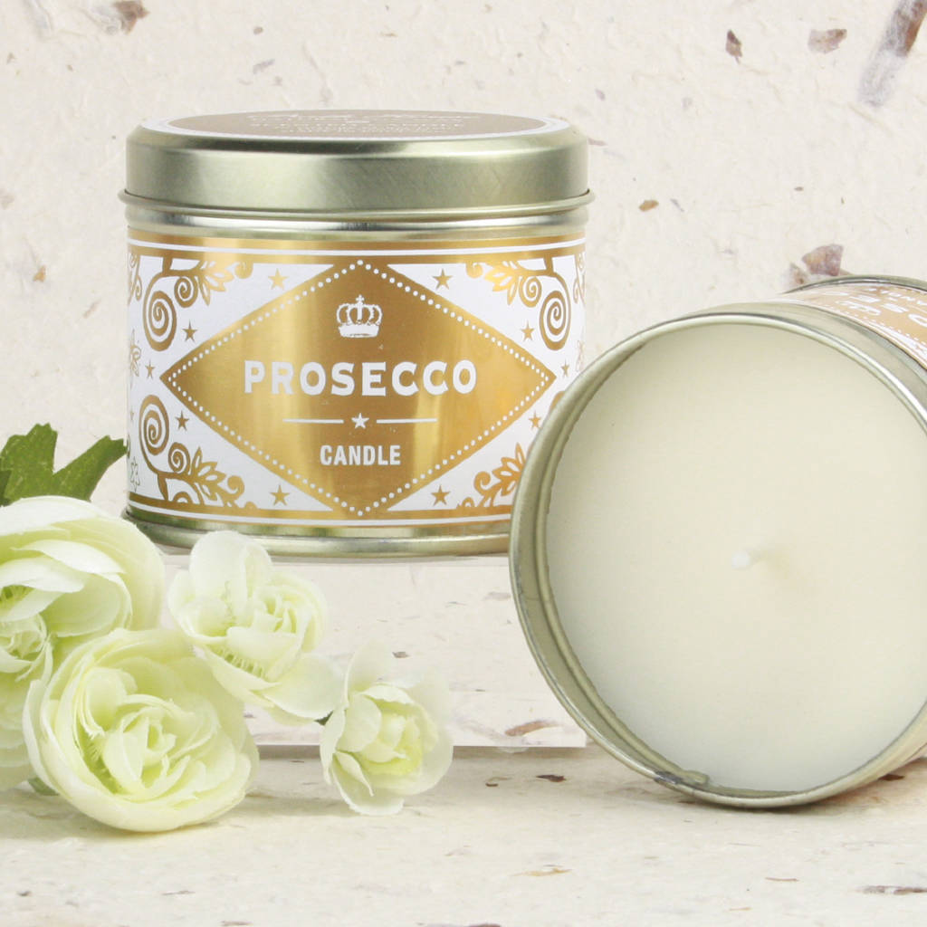 prosecco scented candle by bath house
