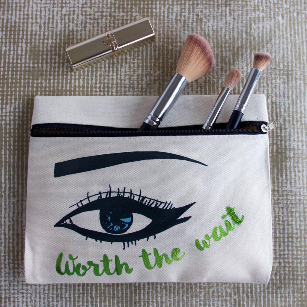 metallic eye make up pouch by snapdragon