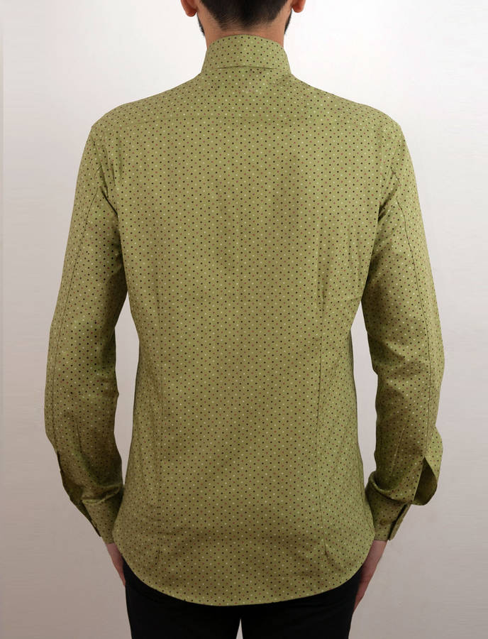 sage green men shirt