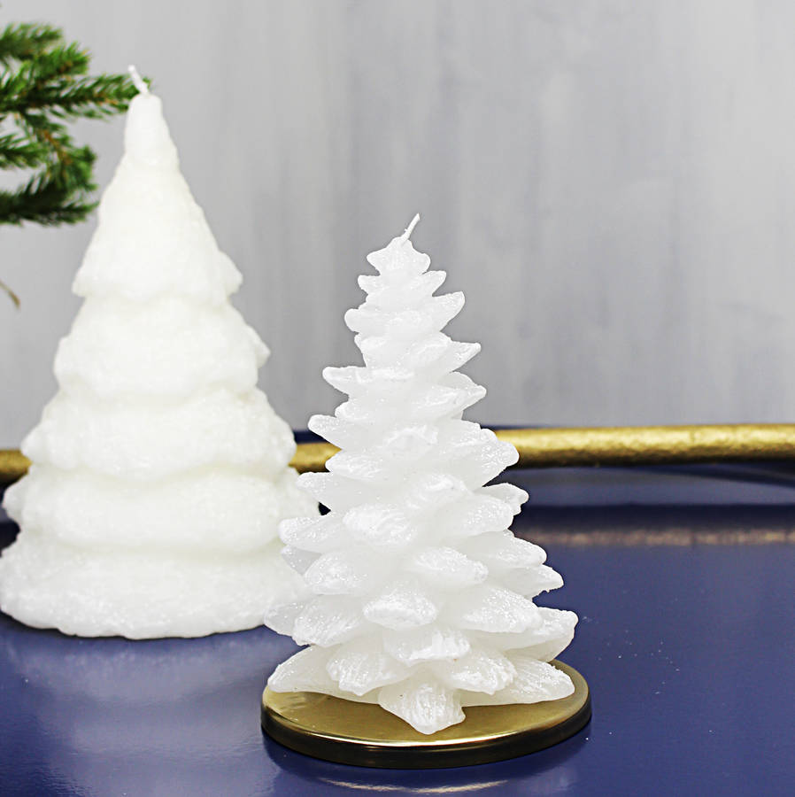 white glitter christmas tree candle by marquis dawe white glitter christmas tree candle by marquis dawe