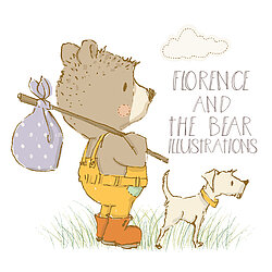 Florence is a dog and The Bear is big brown bear together they are Florence and The Bear