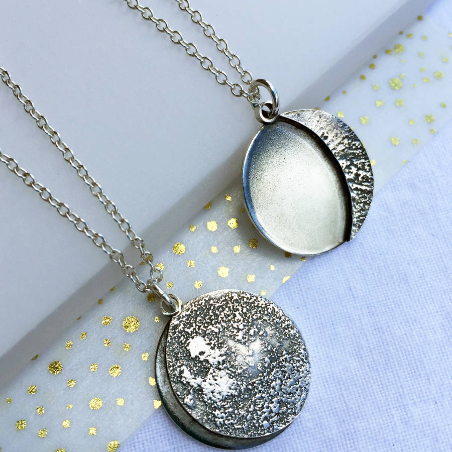 Personalised Moon Phase Necklace By Cari jane Hakes 