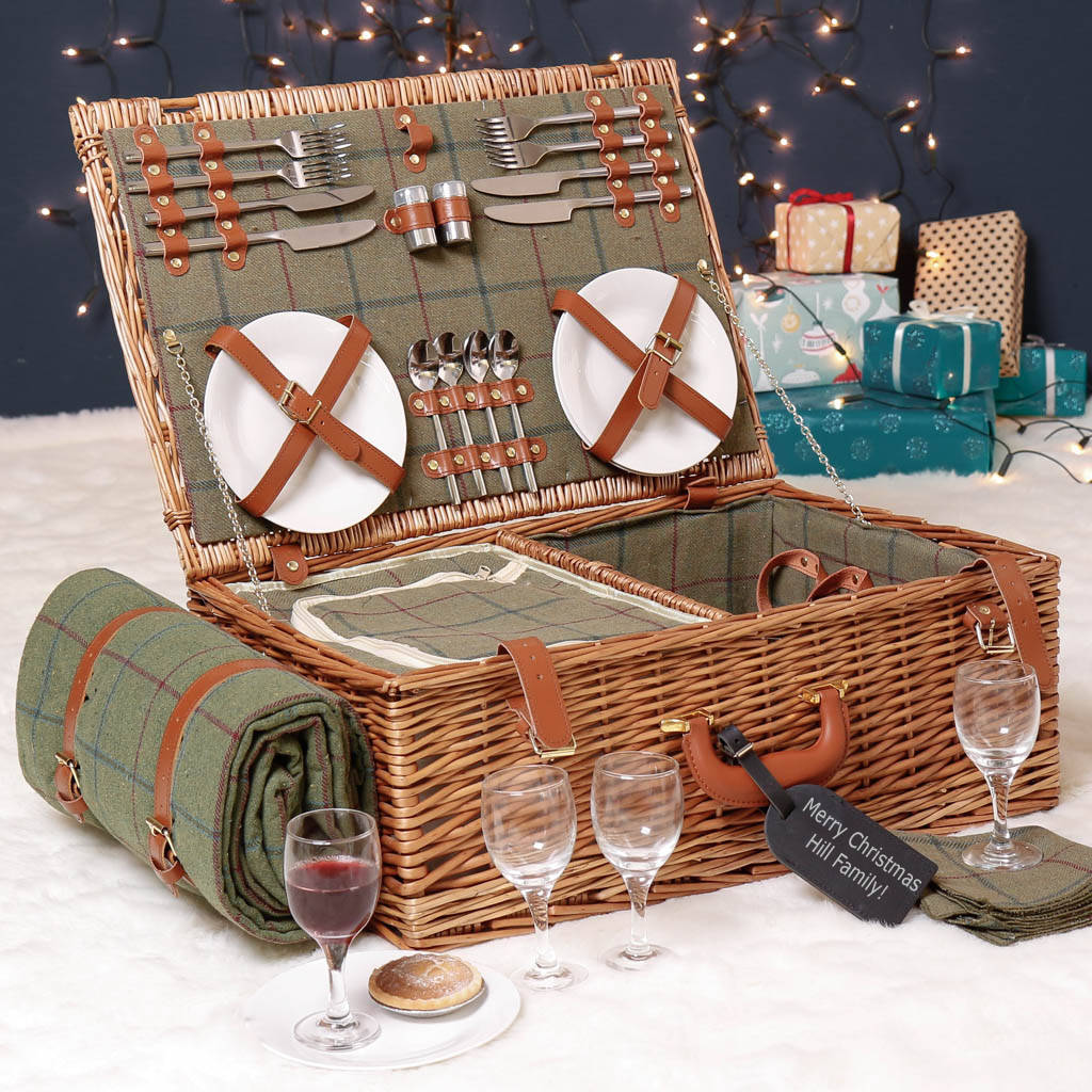 personalised champs elysées family picnic hamper by dibor