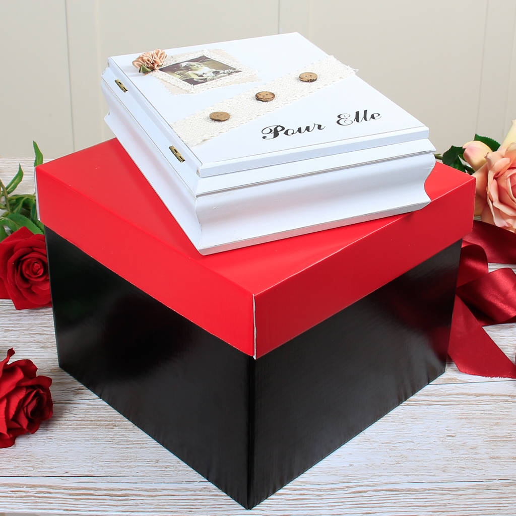 personalised pour elle keepsake box gift for mum by dibor